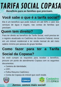 A Prefeitura de Dom Joaquim, através da Secretaria de Assistência Social, informa: