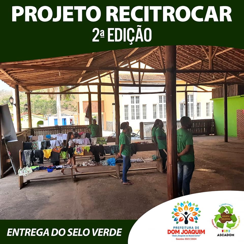 Durante evento da 2° edição do Projeto Recitrocar foi entregue o Selo Verde aos comerciantes parceiros da Prefeitura na defesa do meio ambiente