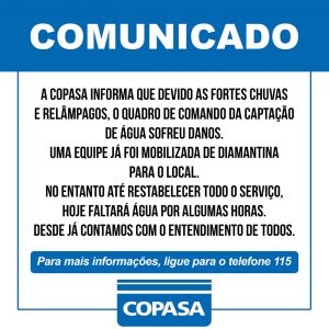 Read more about the article COMUNICADO DA COPASA