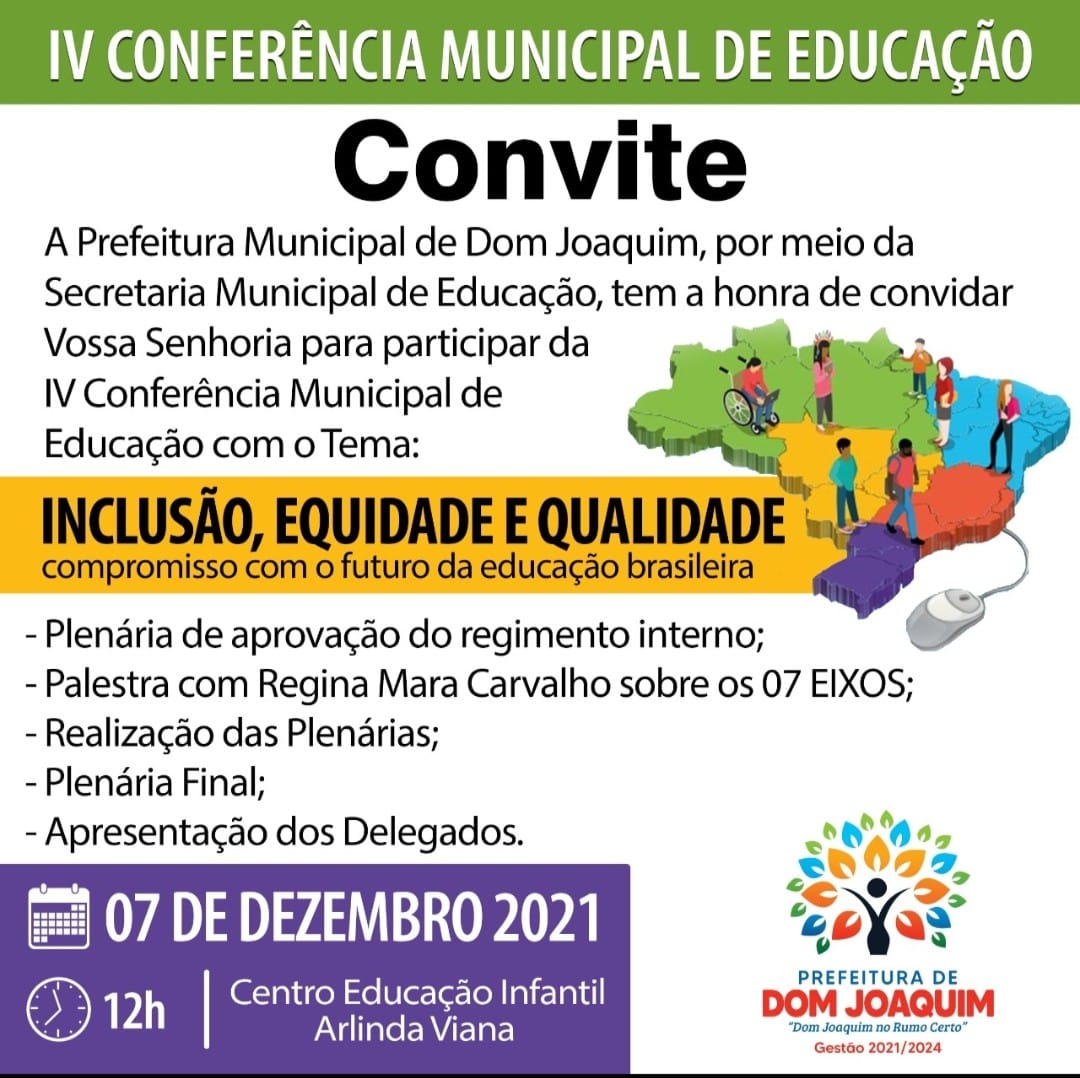 Read more about the article IV Conferência Municipal de Educação