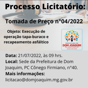Read more about the article Processo Licitatório
