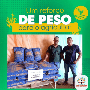 Read more about the article 🌱Secretaria de Agricultura em parceria com a EMATER, recebe 300 kg de sementes de feijão Variedade IAC Imperador do tipo carioca.