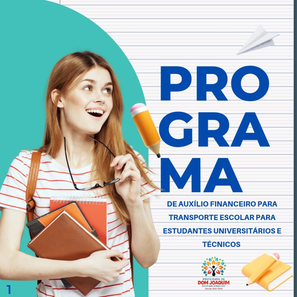 A Prefeitura de Dom Joaquim, através da Secretaria Municipal de Educação,  torna público o resultado do Edital de Chamamento 002/2023 – Auxílio Estudantil.