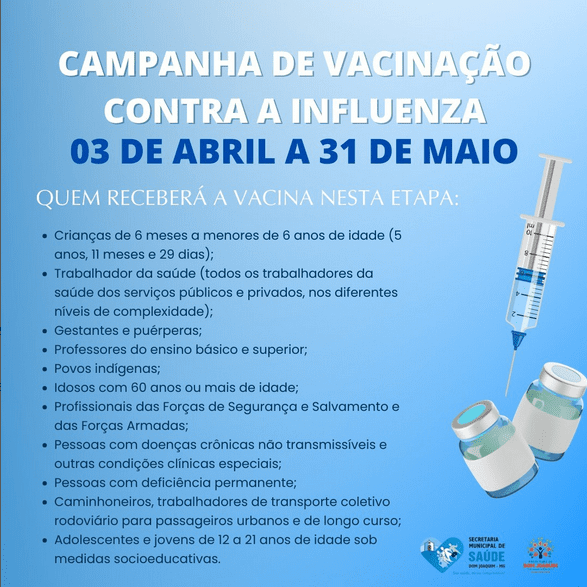 You are currently viewing Campanha de vacinação contra influenza!