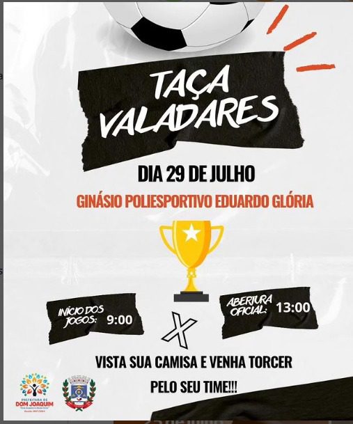 You are currently viewing Taça Valadares etapa Dom Joaquim.  Venham torcer conosco!