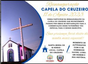 Read more about the article A Prefeitura de Dom Joaquim convida toda a comunidade dom-joaquinense para a reinauguração da Capela do Cruzeiro.