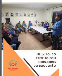 Read more about the article Reunião com a comunidade do Boqueirão para esclarecimentos sobre o andamento e intervenções da obras de pavimentação asfáltica local.