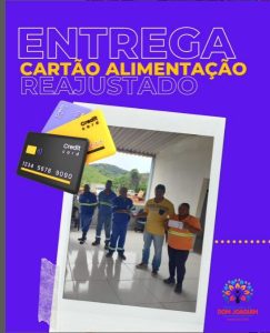 Read more about the article A Prefeitura de Dom Joaquim está realizando a entrega do cartão ticket de alimentação com o valor reajustado para todos os servidores da Prefeitura.