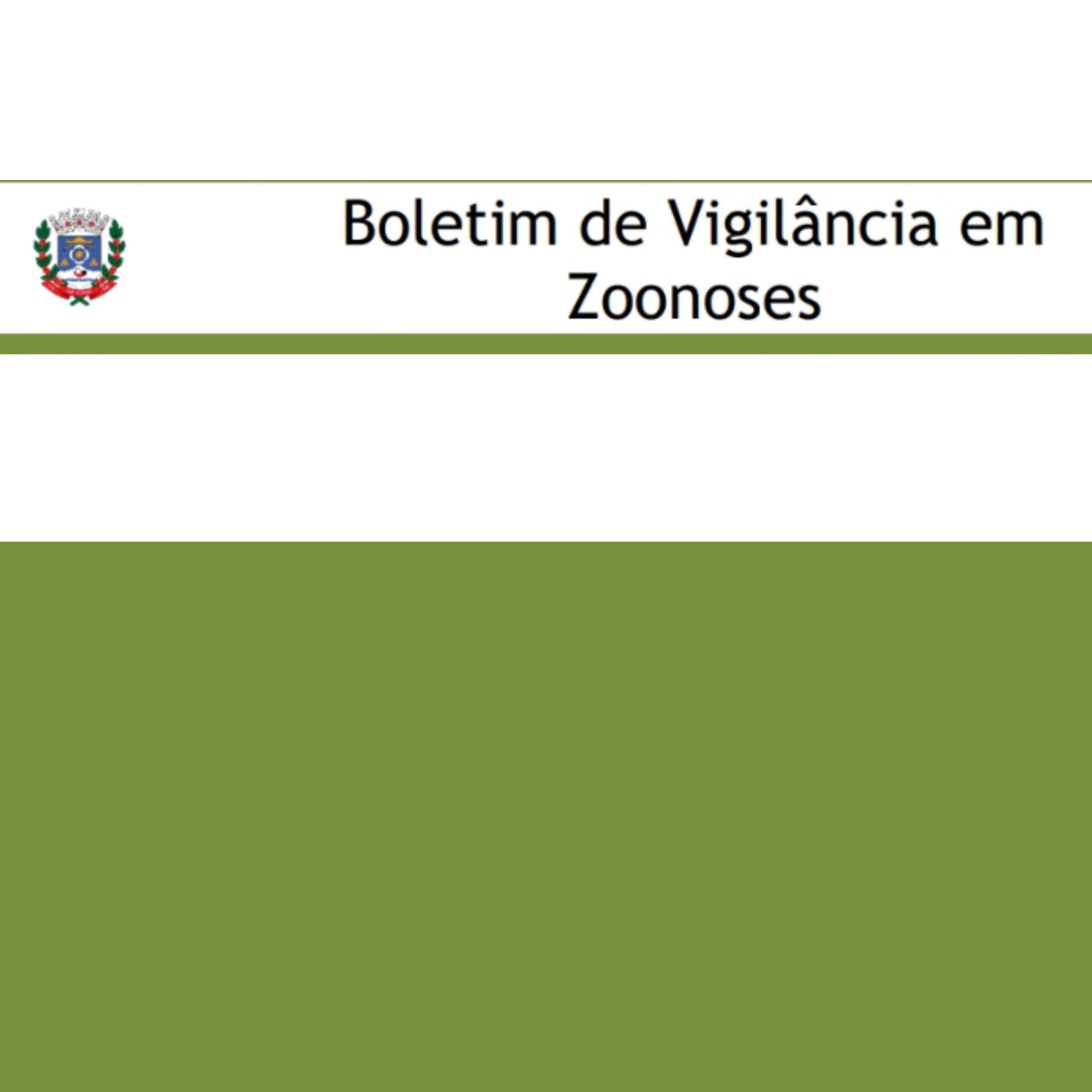 Read more about the article Boletim de Vigilância em  Zoonoses
